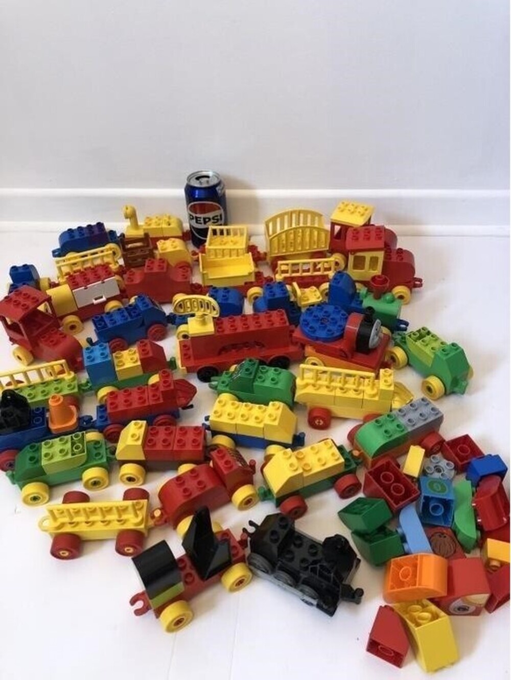 LEGO DUPLO Huge Vintage Train Lot Disney Thomas James Pluto Wagons Mixed 1990s